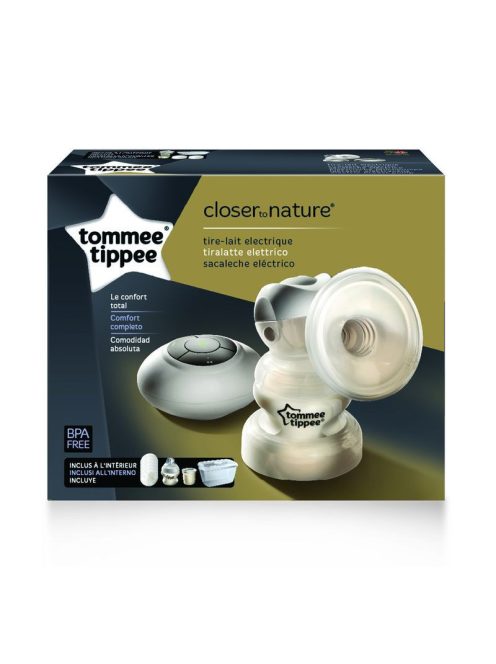 Tommee Tippee Elektromos mellszívó+ajándék Sangenic TEC pelenkacsomagoló vödör rózsaszín