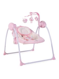   Cangaroo Baby swing+ elektromos hinta zenélő, játékkal pink