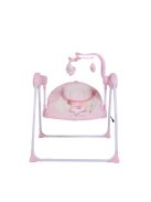 Cangaroo Baby swing+ elektromos hinta zenélő, játékkal pink
