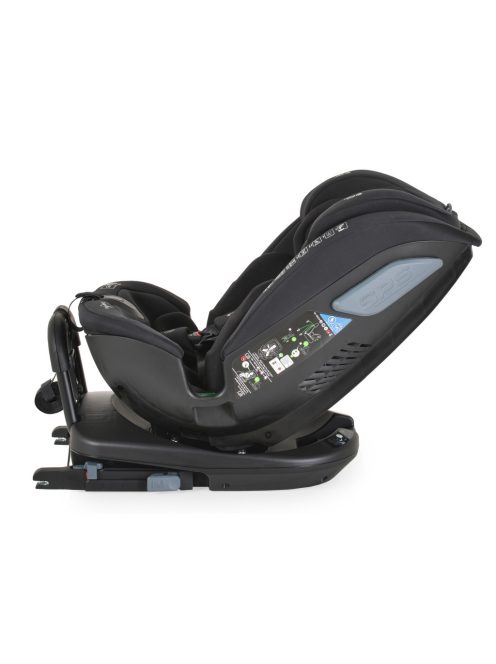 Cangaroo GRAVITY I-size autós ülés 40-150cm, SPS, forgatható talp, pamut huzat FEKETE 