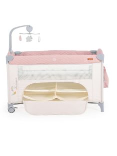    Cangaroo Indiana 2 szintes utazóágy tároló rekeszes pink
