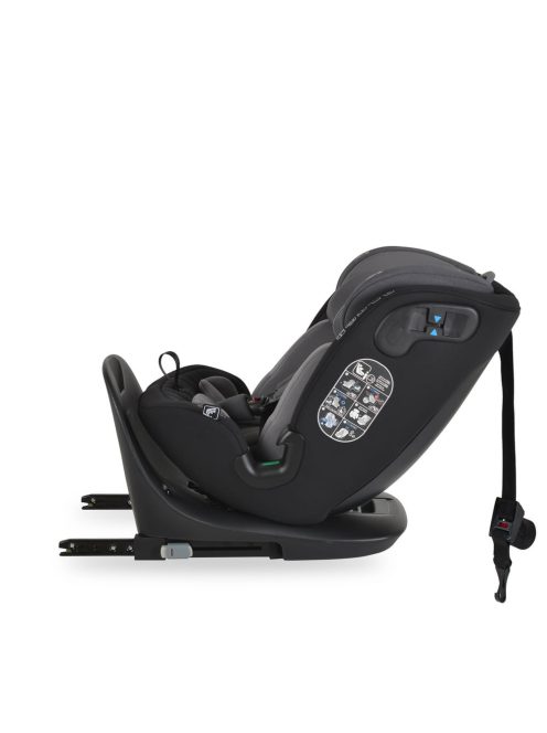Cangaroo GTS prémium autós ülés 40-150cm SPS, 360fokban forgatható SZÜRKE 