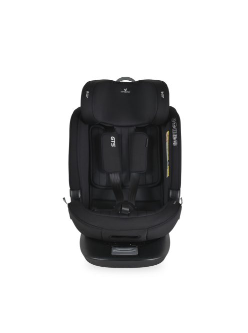 Cangaroo GTS prémium autós ülés 40-150cm SPS, 360fokban forgatható FEKETE 