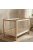 Cangaroo SIERRA fa babaágy rácsos 60x120cm FEHÉR-NATUR 