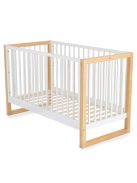 Cangaroo SIERRA fa babaágy rácsos 60x120cm FEHÉR-NATUR 
