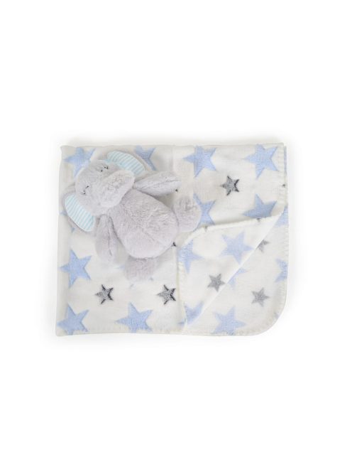 Cangaroo Takaró 90x75cm elefánt plüss kék 