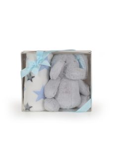 Cangaroo Takaró 90x75cm elefánt plüss kék 