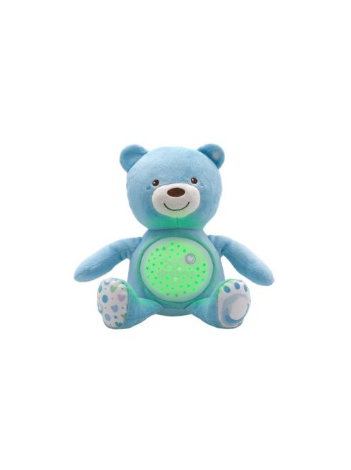 Chicco Baby Bear plüss maci projektor kék