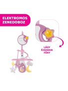 Chicco Next 2 Dreams zenélő forgóka - éjszakai fény rózsaszín