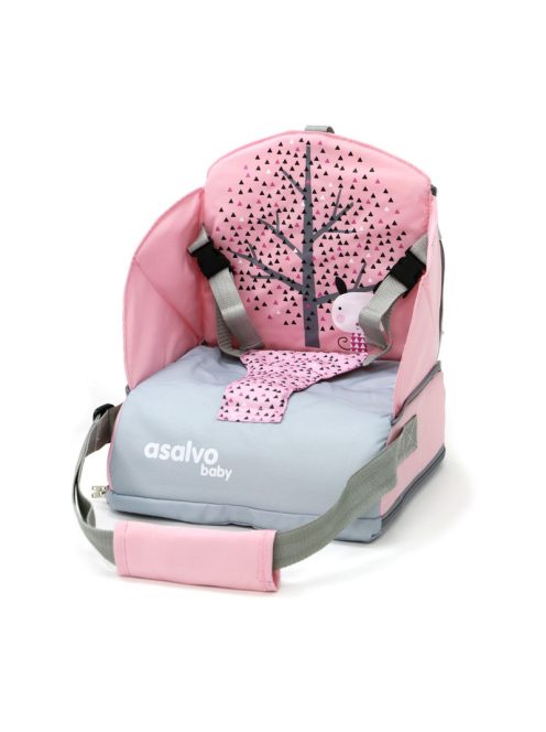 Asalvo Go Anywhere textil székmagasító Nordic Pink