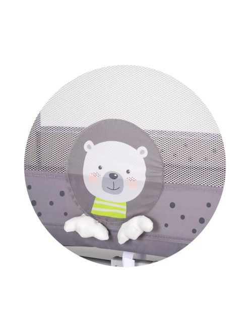 Chipolino Capri fix utazóágy - Bear grey 