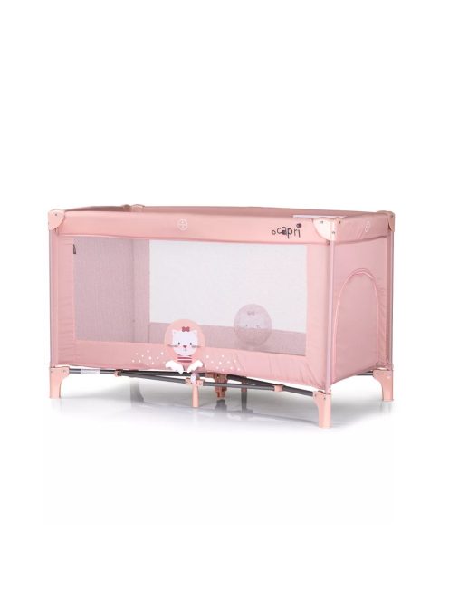 Chipolino Capri fix utazóágy - Cat pink 