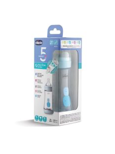   Chicco Perfect5 240 ml biofunkcionális cumisüveg közepes folyású kék