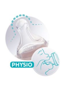   Chicco Physio etetőcumi 2db normál folyású - Perfect5, Well-Being szilikon
