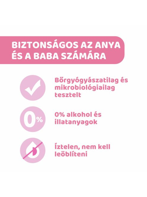Chicco Melltörlőkendő szoptatás előtt és után - 72 db