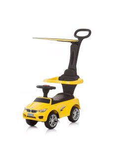    Chipolino Flash bébitaxi tolókarral és kupolával - yellow 