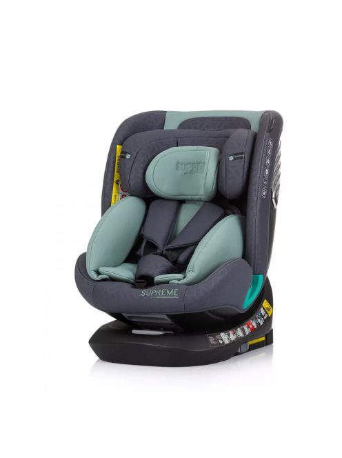 Chipolino Supreme autósülés Isofix 40-150cm - Pastel Green