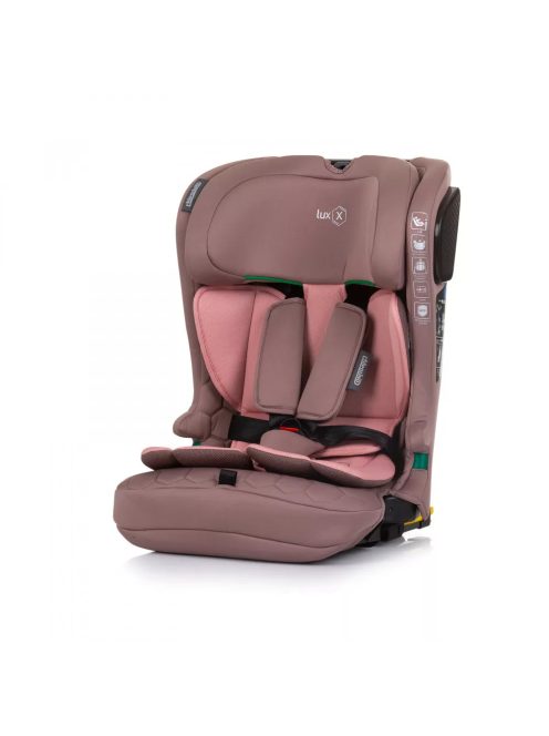 Chipolino Lux X autósülés Isofix 76-150cm - Flamingo 