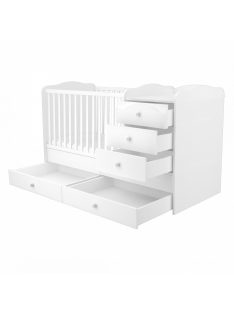 Maxi Kombi 5 fiókos gyermekágy Fehér