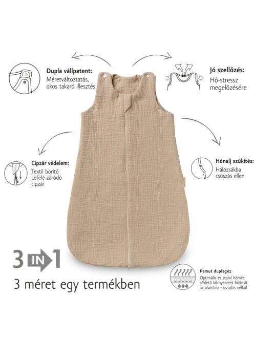 Baba Hálózsák KREPP TOG 1 barna