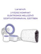 Lansinoh 2 fázisú kompakt elektromos mellszívó szoptatópárnával szettben