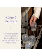Lansinoh Cumisüveg lassú folyású etetőcumival + fedéllel, 160 ml