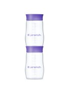 Lansinoh Cumisüveg lassú folyású etetőcumival + fedéllel, 160 ml