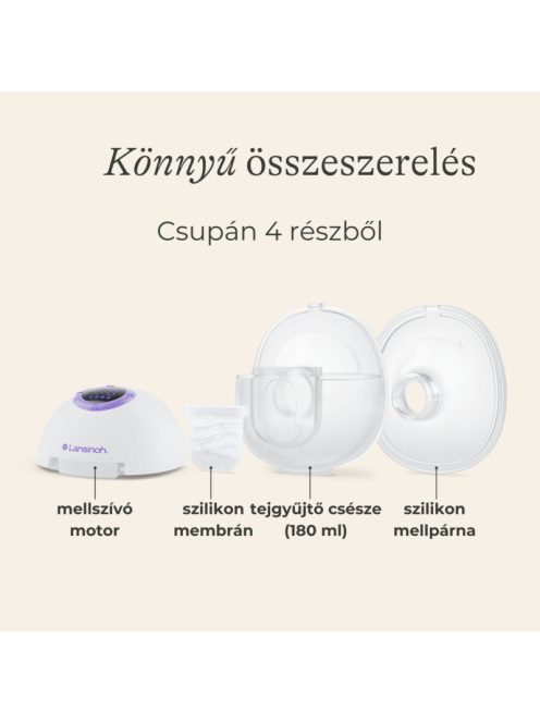 Lansinoh hordható mellszívó 4 fázisú – egyes