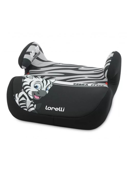 Lorelli Topo Comfort autós ülésmagasító 15-36kg - Zebra grey-white 2020 