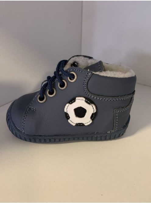 Maus Első lépés szőrmés cipő kék focis