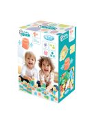  MOCHTOYS Play&Squish építőkocka dobozban 24 db-os puha építőjáték PASZTELL
