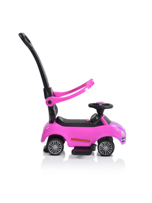 Moni Rider beülős autó tolókarral pink 