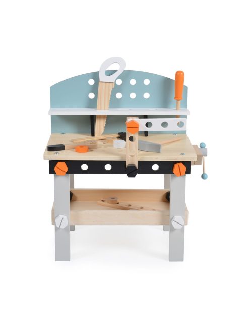 Moni Toys Fajáték fa szerelőpad 49x45x 29.5cm 