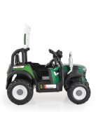 Moni BO HARVEST traktor, elektromos, 2motoros ZÖLD 