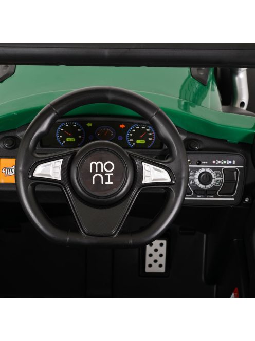 Moni BO HARVEST traktor, elektromos, 2motoros ZÖLD 