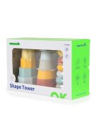 Moni FAJÁTÉK toronyépítő 3 dbos szett MONTESSORI PASZTELL 