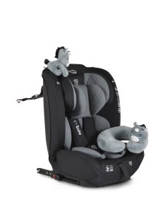   Moni ISAFE autósülés ISIZE és ISOFIX ülésemelővé alakítható 76-150cm SZÜRKE 