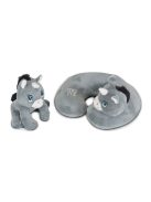 Moni ISAFE autósülés ISIZE és ISOFIX ülésemelővé alakítható 76-150cm SZÜRKE 