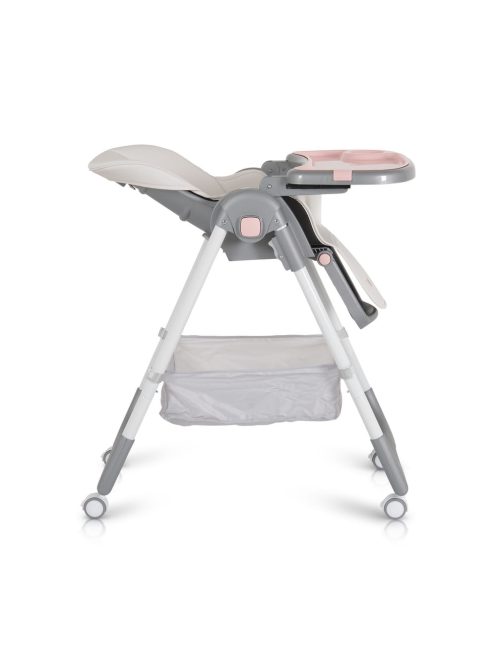 Moni RAFFY etetőszék, könnyű, kompakt, multifunkciós, macis mintával PINK 