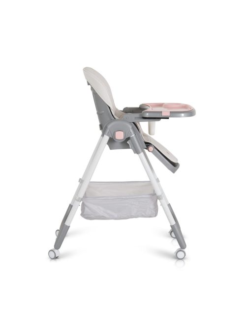 Moni RAFFY etetőszék, könnyű, kompakt, multifunkciós, macis mintával PINK 