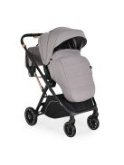 Moni BINGO babakocsi SZETT újszülött kortól 22kg-ig 2in1 sport+váz+hordozó STEEL EZÜSTSZÜRKE 