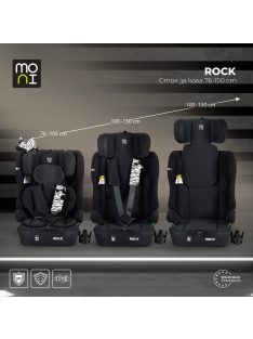 Moni ROCK autós ülés 76-150cm Fekete