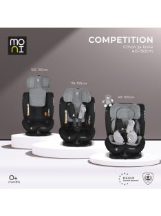 Moni COMPETITION dönthető autós ülés 40-150cm SZÜRKE 