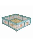 Moni GAMEZONE összecsukható járóka szőnyeggel, 60 labdával 180x200 MENTA 