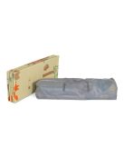 Moni GAMEZONE összecsukható járóka szőnyeggel, 60 labdával 120x120 SZÜRKE 