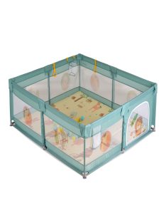   Moni GAMEZONE összecsukható járóka szőnyeggel, 60 labdával 120x120 MENTA 