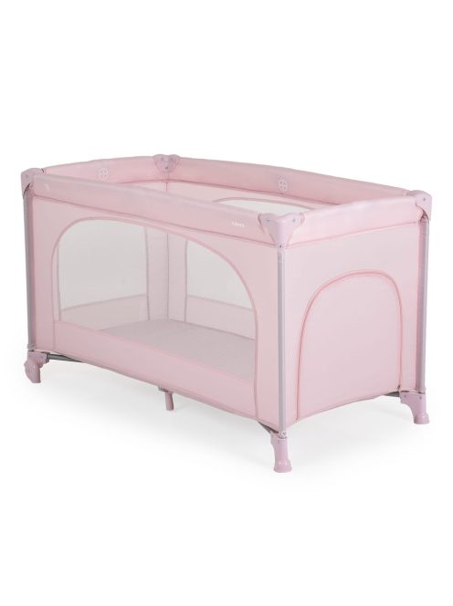 Moni UNO utazóágy 1 szintes zippes kibújóval PINK 