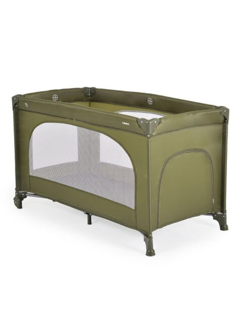 Moni UNO utazóágy 1 szintes zippes kibújóval ZÖLD 