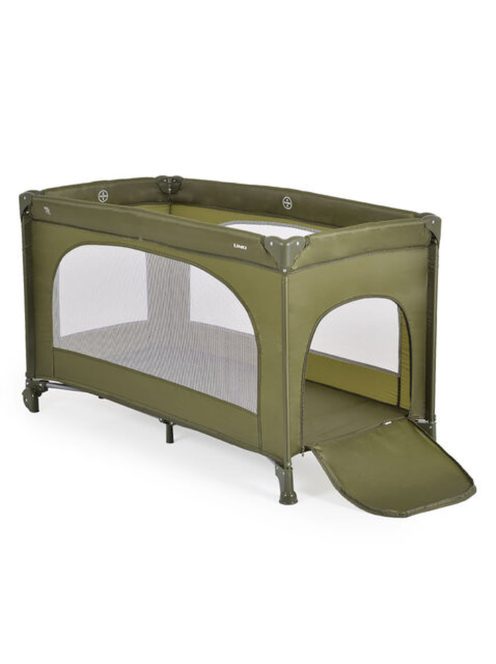 Moni UNO utazóágy 1 szintes zippes kibújóval ZÖLD 