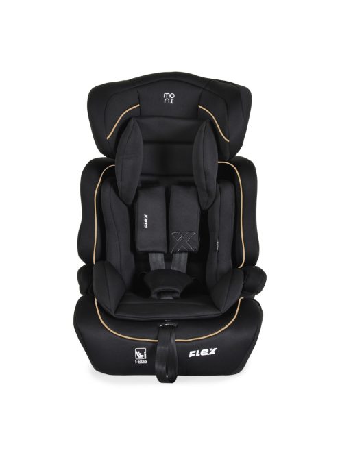 Moni FLEX autós ülés 76-150cm FEKETE-BÉZS díszcsík 